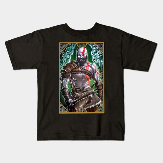 war god Kids T-Shirt by chudd